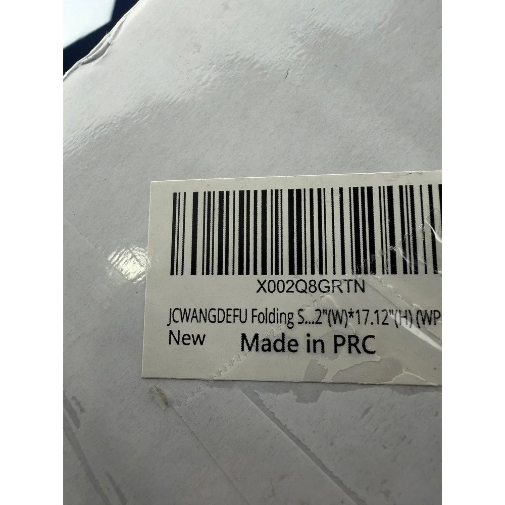 JCWANGDEFU Folding Wall-Mounted Shower Seat White 350 Lb Capacity Adjustable‎